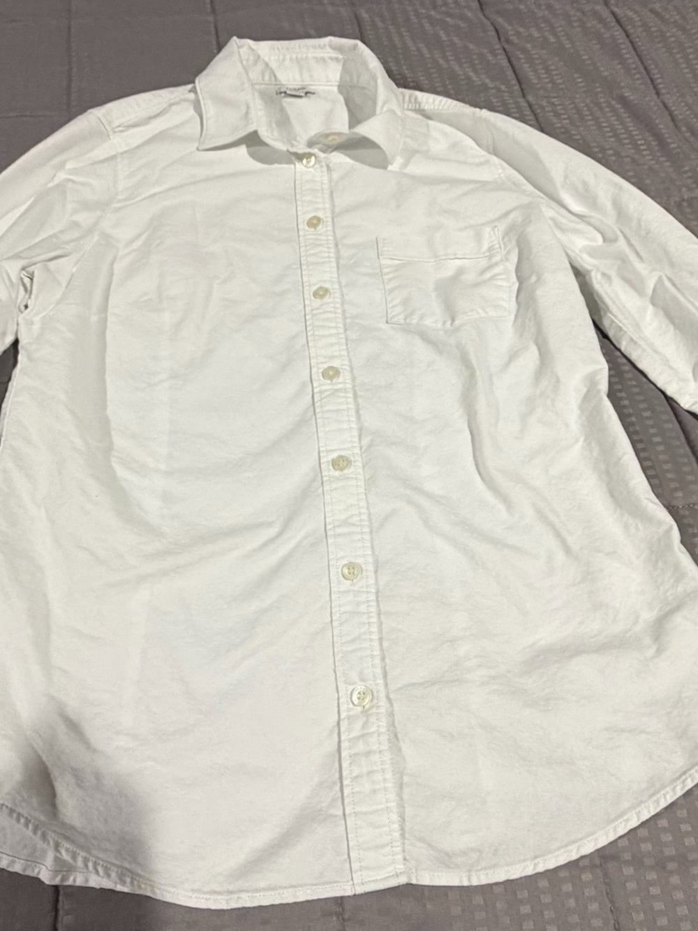 J. Crew White Women's Casual Button-Down Shirt